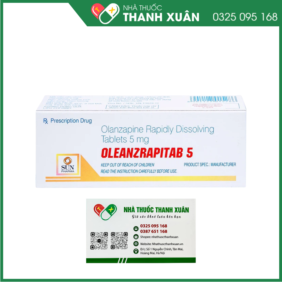 Oleanzrapitab 5 điều trị tâm thần phân liệt